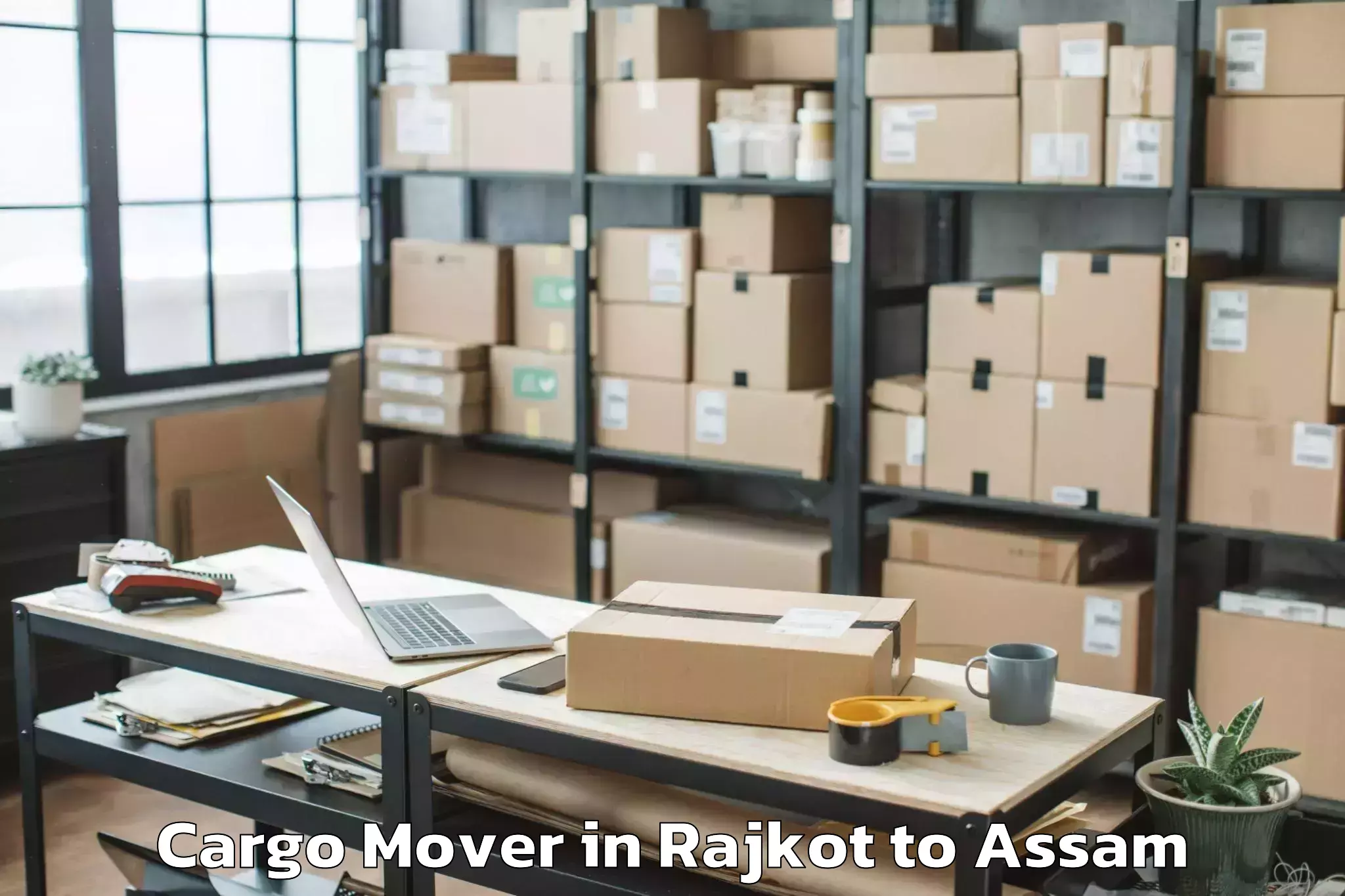 Hassle-Free Rajkot to Sarthebari Cargo Mover